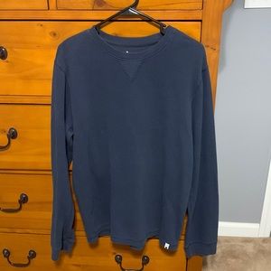 Field and stream navy long sleeve